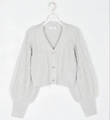 evelyn 하트 비쥬 가디건