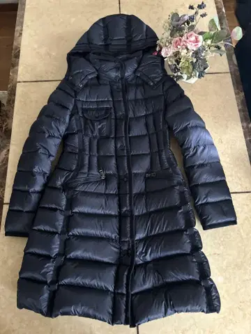 MONCLER 다운 코트 엘르민 0 네이비 컨디션 최상