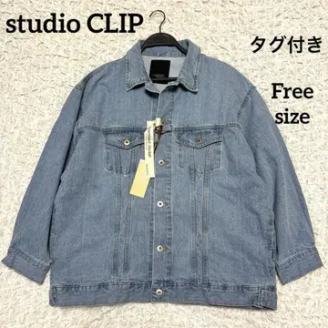 studio CLIP 롱 기장 G 오버 사이즈 자켓 데님 새상품