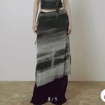 FLAREUP Sheer Jovian Wrap Skirt Black