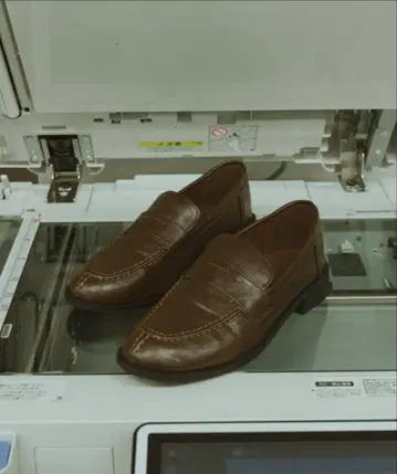 브라운 가죽 로퍼