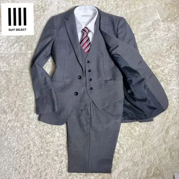 [ 새상품급 고품질 ] SUIT SELECT 쓰리피스 그레이 체크 S