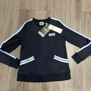 택 포함 새상품 FootJoy 여성용 네이비 맨투맨 상의 사이즈 S