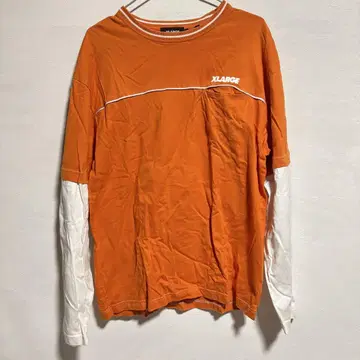 XLARGE 오렌지 긴팔 셔츠