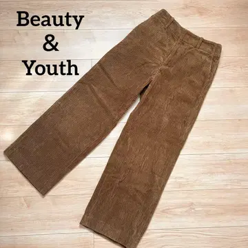 컨디션 최상 M BEAUTY&YOUTH 코듀로이 와이드 팬츠 M