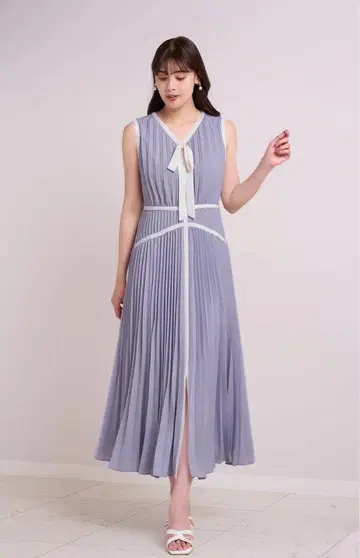 Formentera Pleated Bicolor Dress