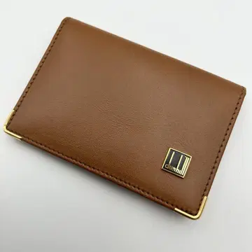 새상품급 dunhill 던힐 카드 케이스 명함지갑 가죽 로고