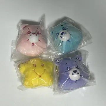 케어베어 가챠가챠 가챠 페이스 키링 세트