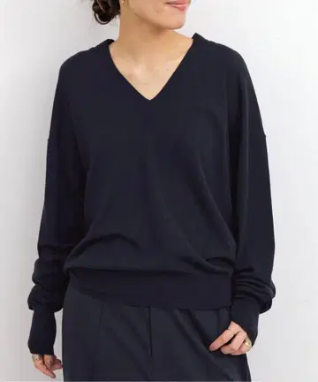 L'Appartement 새상품급 2025 하이 게이지 V넥 풀오버