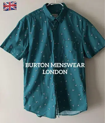 BURTON 새 패턴 셔츠 그린 영국 구매