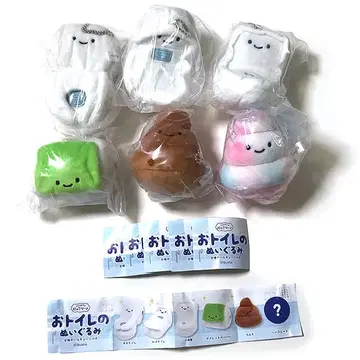 가챠가챠 닛코리-노 화장실 봉제 인형 시크릿 포함 총 6종 세트