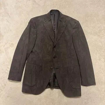 레어 고타이리쿠 테일러드 자켓 스웨이드 다크 브라운