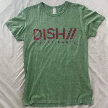 [ 가격 인하 ] DISH// 2YEARS PARTY 티셔츠 M 그린
