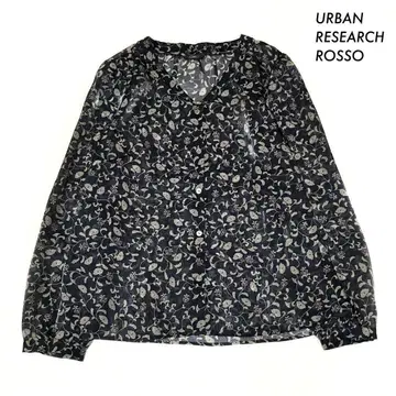 URBAN RESEARCH ROSSO  빈티지 플라워 프린트 블라우스