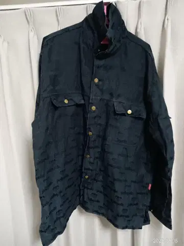 pelle pelle 올 패턴 오버 사이즈 셔츠 2XL