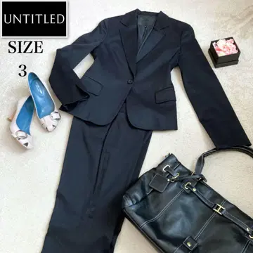 새상품급 UNTITLED 셋업 팬츠 수트 사이즈 3 블랙