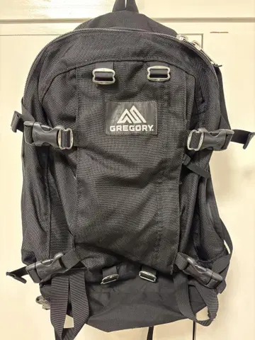GREGORY 블랙 백팩