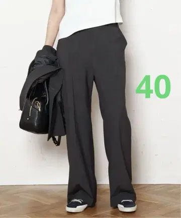 새상품 AP STUDIO 울 컴포트 팬츠 그레이 A 40 사이즈