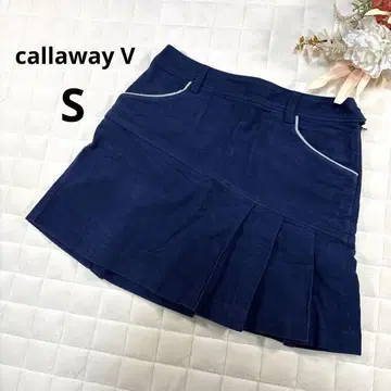 캘러웨이 골프 스커트 S 네이비 골프웨어 플리츠 스커트