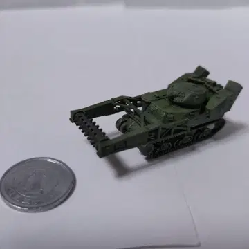 1/144 완성품 월드 탱크 뮤지엄 미군 M3 그랑트 지뢰 제거