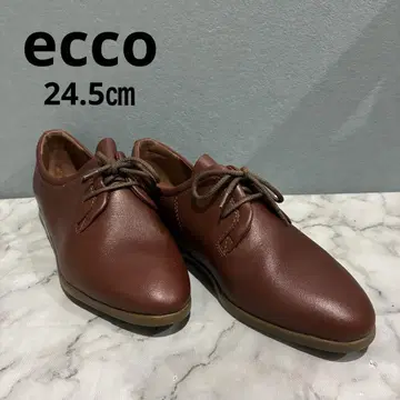 [미사용 택 포함] ecco 컴포트 슈즈 가죽 브라운 일본제