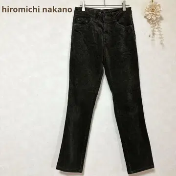 히로미치 나카노 코듀로이 다크 그린 팬츠