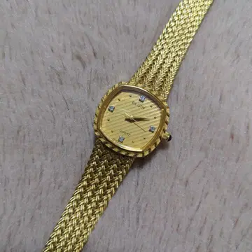 ELGIN 엘진 골드 스퀘어형 여성용 쿼츠 손목시계