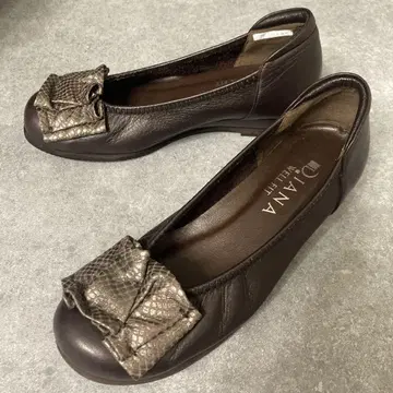 새상품급 [다이애나 웰핏] 웨지 펌프스 컴포트 23cm 브라운