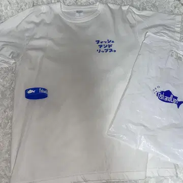 Fish and Lips 밴딩 T셔츠 라바밴드 쇼핑백 포함