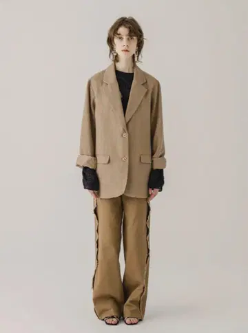 LINEN LIKE OVER JACKET