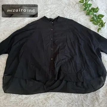 mizuiro ind 미즈이로 인드 일본제 돌먼 셔츠 블라우스 블랙