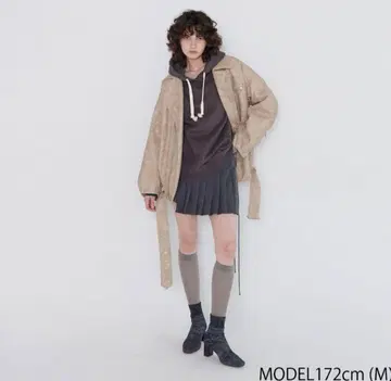 Searoomlynn 비대칭 플리츠 미니스커트