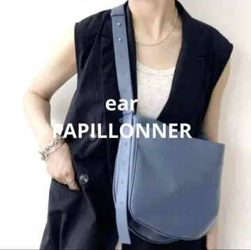 이아파피요네 스와로바닥 숄더백 천연 가죽 ear PAPILLONNER