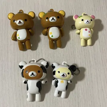 리락쿠마 브라브라 키링 5세트