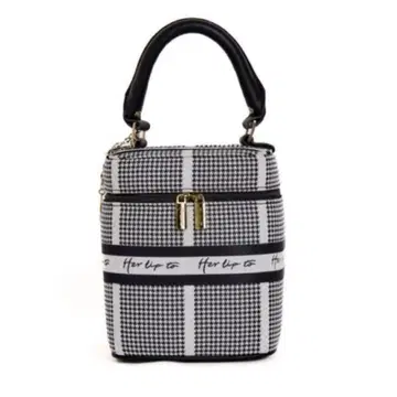 herlipto jacquard vanity bag