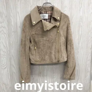 z-611 eimyistoire 베이지 라이더 자켓