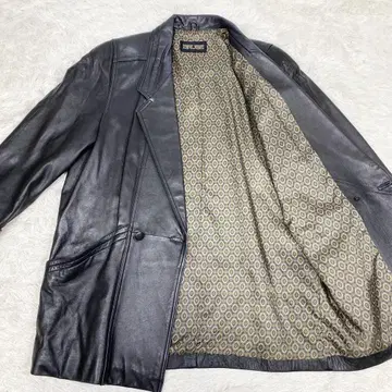 BRUGE 빈티지 더블 가죽 자켓 블랙 아우터 가을/겨울