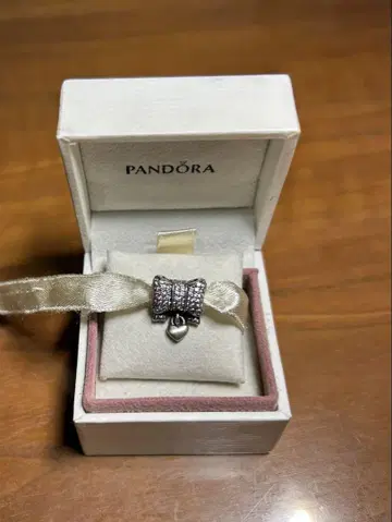 PANDORA 판도라 리본 참 하트