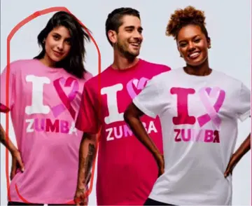 정품 ZUMBA T셔츠 핑크