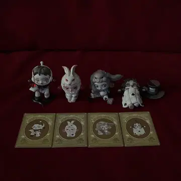 popmart skullpanda 원더랜드 앨리스