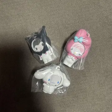 산리오 캐릭터 키링 3종 세트 사진 프레임 마스코트