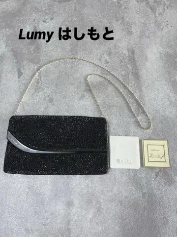 [ 새상품급 ] Lumy는시모토 비즈 파티 백 황실 납품