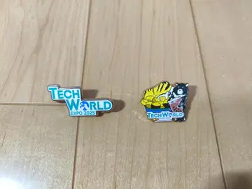 오사카 만박 TECH WORLD EXPO 2025 핀 배지 2개