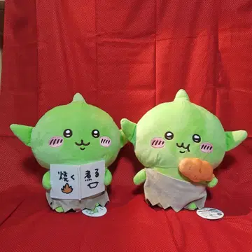 [익명 배송] 치이카와 (먼작귀) 고블린 BIG 봉제 인형 2체 세트