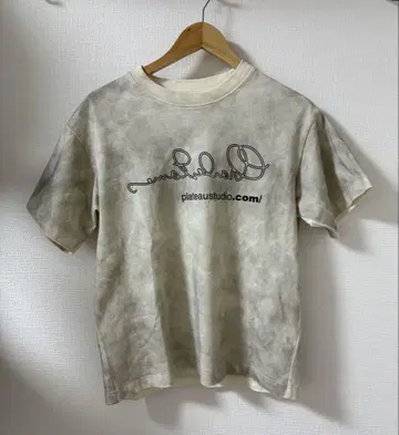 25SS PLATEAU STUDIO 타이다이 T셔츠 전면 로고 쇼트 기장