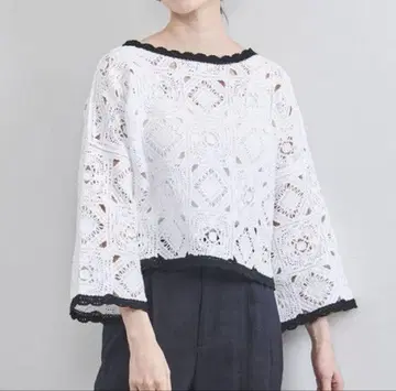 UNITED ARROWS 레이스 편직 상의