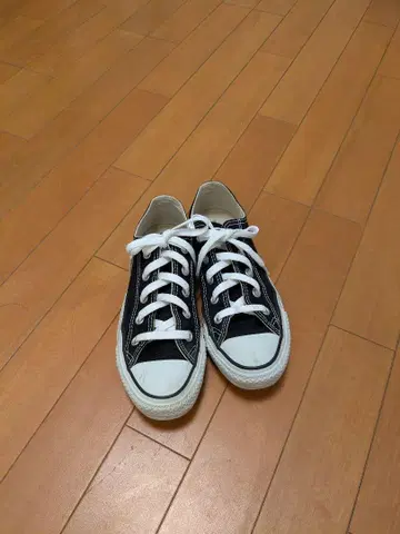 ALL STAR 블랙 로우컷 스니커즈