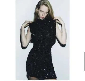 ZARA 스팽글 원피스 실버