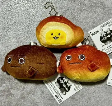 후지빵 볼체인 포함 봉제 인형 총 3종 세트