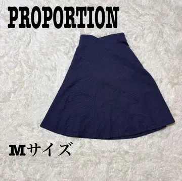 프로포션 바디 드레싱 플레어 스커트 롱 스커트 M 네이비
